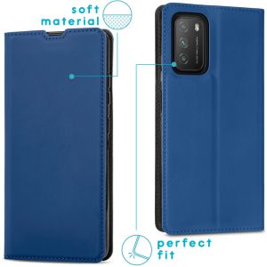 iMoshion Étui de téléphone Slim Folio Xiaomi Poco M3 - Bleu Foncé