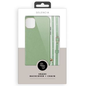 Selencia Coque Aina Serpent avec corde iPhone 11 - Vert