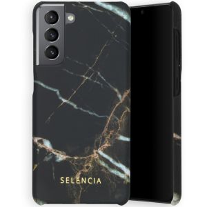 Selencia Coque Maya Fashion Samsung Galaxy S21 - Marble Black