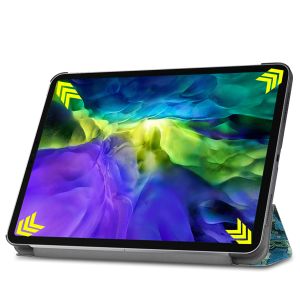 iMoshion Coque tablette Design Trifold iPad Pro 11 (2018 - 2022) - Green Plant