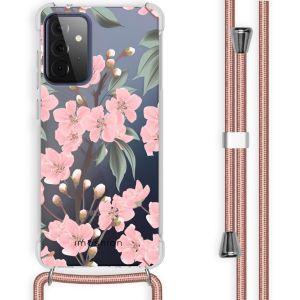 iMoshion Coque Design avec cordon Samsung Galaxy A72 - Fleur - Cherry Blossom