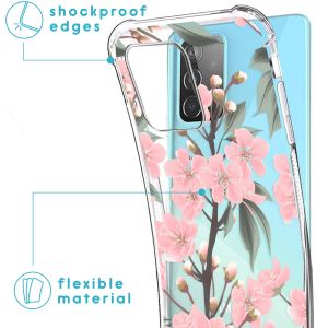 iMoshion Coque Design avec cordon Samsung Galaxy A52(s) (5G/4G) - Fleur - Cherry Blossom