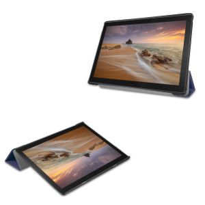 iMoshion Coque tablette Trifold Lenovo Tab E10 - Bleu foncé