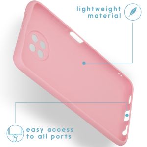 iMoshion Coque Couleur Xiaomi Redmi Note 9T (5G) - Rose