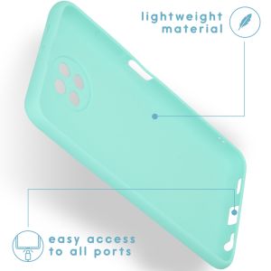 iMoshion Coque Couleur Xiaomi Redmi Note 9T (5G) - Menthe verte
