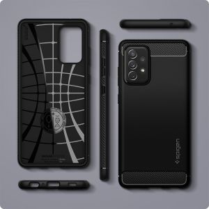 Spigen Coque Rugged Armor Samsung Galaxy A72 - Noir
