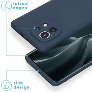 iMoshion Coque Couleur Xiaomi Mi 11 - Bleu foncé