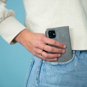 iMoshion Étui de téléphone portefeuille Luxe OnePlus 9 Pro - Gris