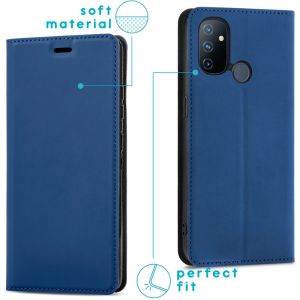 iMoshion Étui de téléphone Slim Folio OnePlus Nord N100 - Bleu foncé