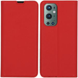 iMoshion Étui de téléphone Slim Folio OnePlus 9 Pro - Rouge