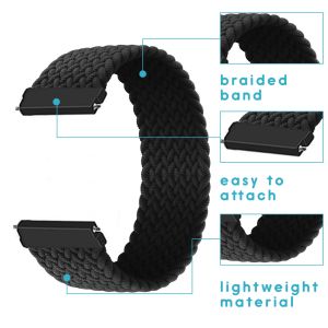 iMoshion Bracelet en nylon tressé Amazfit GTR - Noir