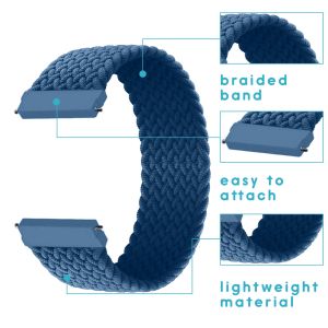 iMoshion Bracelet en nylon tressé Amazfit GTR - Bleu foncé
