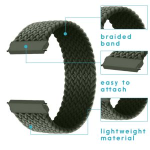 iMoshion Bracelet en nylon tressé Amazfit GTR - Vert foncé
