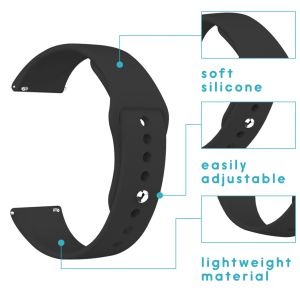 iMoshion Bracelet silicone Amazfit GTR - Noir