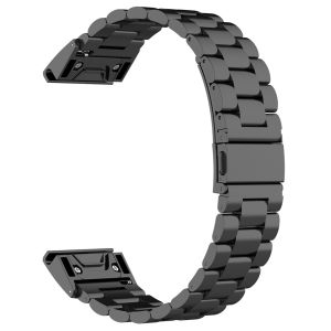 iMoshion Bracelet de montre en acier Garmin Fenix 6 / 6 Pro - Noir