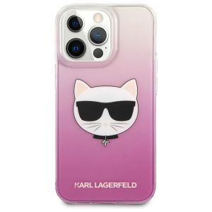 Karl Lagerfeld Coque arrière rigide Choupette iPhone 13 Pro - Rose