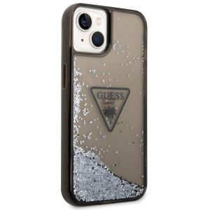 Guess Coque Liquid Glitter iPhone 14 - Noir
