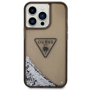 Guess Coque Liquid Glitter iPhone 14 Pro - Noir