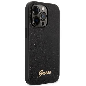 Guess Coque Glitter Flakes iPhone 14 Pro - Noir