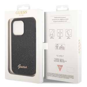 Guess Coque Glitter Flakes iPhone 14 Pro Max - Noir