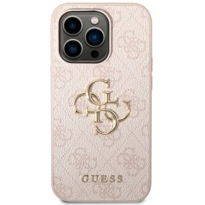 Guess Coque 4G Metal Logo Backcover iPhone 14 Pro Max - Rose