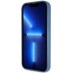 Guess Coque 4G Logo Triangle Strass iPhone 15 Pro - Bleu