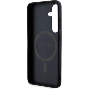 Guess ﻿Coque arrière 4G Classic Logo Magnet Samsung Galaxy S24 Plus - Noir