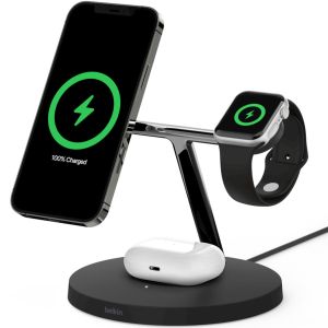 Belkin Chargeur sans fil 3 en 1 MagSafe iPhone+Apple Watch+AirPods