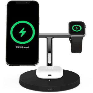 Belkin Chargeur sans fil 3 en 1 MagSafe iPhone+Apple Watch+AirPods