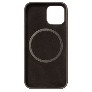 Decoded Coque en silicone MagSafe iPhone 12 (Pro) - Charcoal