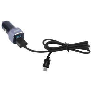 Dual USB Car Charger + câble Micro-USB - 2,4A