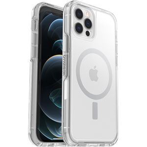 OtterBox Coque Symmetry Clear MagSafe iPhone 12 (Pro) - Transparent