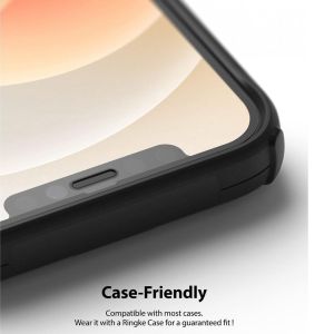 Ringke Protection d'écran en verre trempé ID Glass iPhone 12 (Pro) - Noir