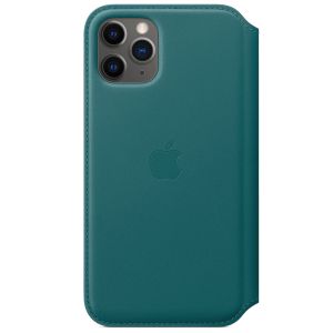 Apple Étui de téléphone Leather Folio iPhone 11 Pro - Peacock