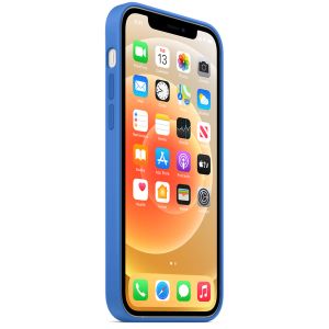 Apple Coque en silicone MagSafe iPhone 12 (Pro) - Capri Blue