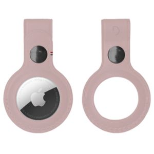 Decoded Leather Keychain Apple AirTag - Rose
