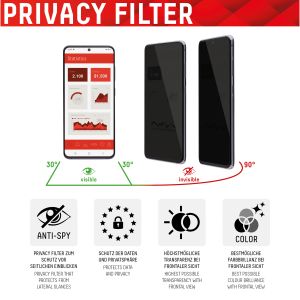 Displex Protection d'écran en verre trempé Privacy Samsung Galaxy S22