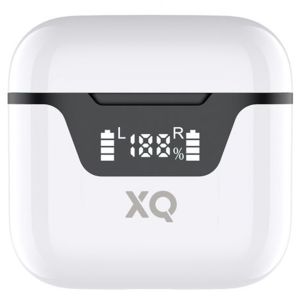XQISIT ﻿TWS Button type TW200 - Écouteurs sans fil avec boîtier de charge - Blanc