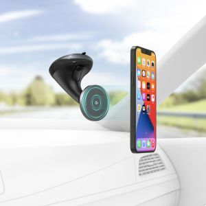 Hama ﻿MagLock 360° Car Holder - Support téléphone pour voiture - MagSafe - Pare-brise - Noir