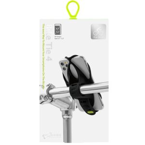 Bone ﻿Support de téléphone pour vélo universel Bike Tie 4 - Noir