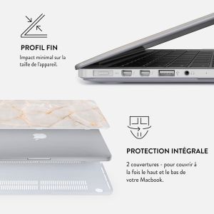 Burga Coque Rigide MacBook Pro 13 pouces (2020 / 2022) - A2289 / A2251 - Vanilla Sand
