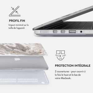 Burga Coque Rigide MacBook Pro 14 pouces (2021) / Pro 14 pouces (2023) M3 chip - A2442 / A2779 / A2918 - Snowstorm