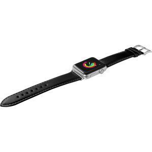 Laut Oxford Leather Apple Watch Series 1-9 / SE / Ultra (2) - 42/44/45/49 mm - Noir