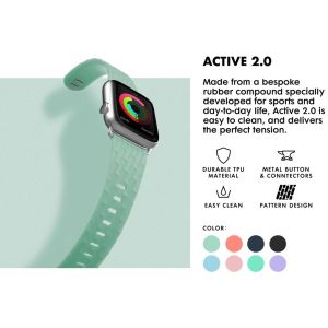 Laut Active 2.0 Apple Watch Series 1-9 / SE / Ultra (2) - 42/44/45/49 mm - Mint