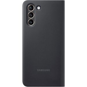 Samsung Original étui de téléphone portefeuille Clear View + Adaptateur Galaxy S21 - Noir