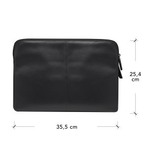 dbramante1928 Skagen Pro+ Sleeve - Pochette ordinateur 14 pouces - Cuir véritable - MacBook Pro 14 pouces - Black