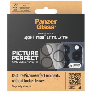 Verre trempé caméra PANZER GLASS iphone 15 pro / 15 pro max