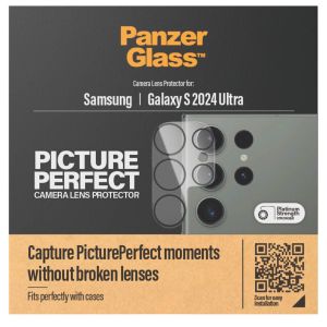 PanzerGlass Protection d'écran camera en verre trempé Samsung Galaxy S24 Ultra