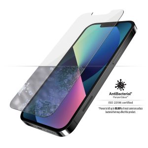 PanzerGlass Protection d'écran en verre trempé Anti-bactéries iPhone 13 / 13 Pro - Noir