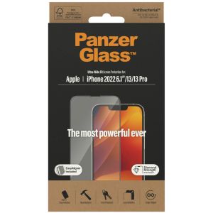 PanzerGlass Protection d'écran Ultra-Wide Fit Anti-bactérienne avec applicateur iPhone 14